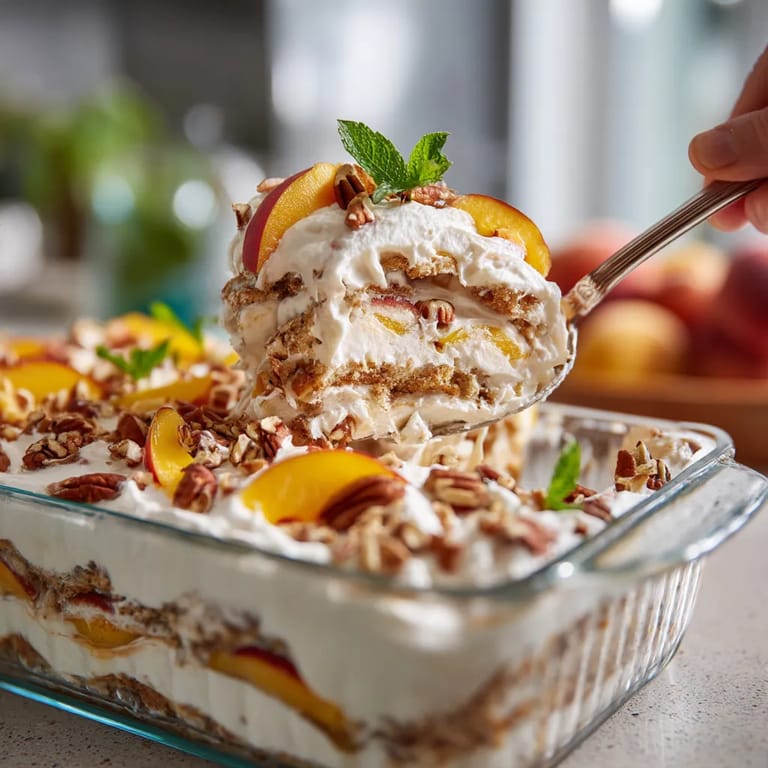 A person is eating a dessert.