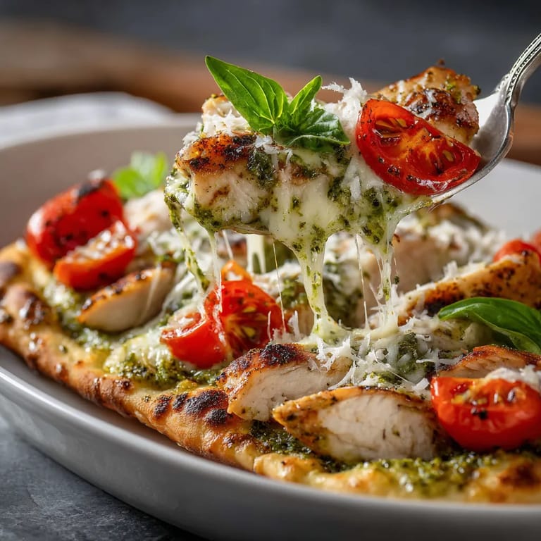 A plate of food with tomatoes and cheese.