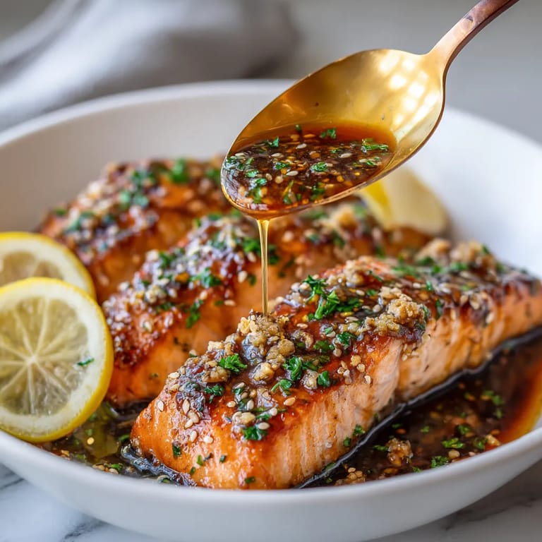 A bowl of fish with a spoon in it.