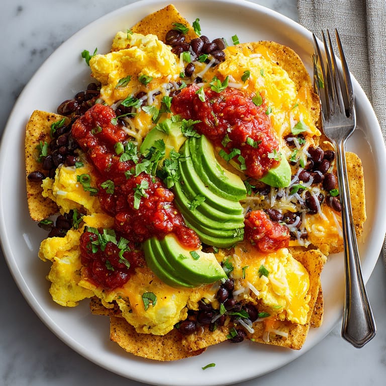 A plate of food with a fork on the side.