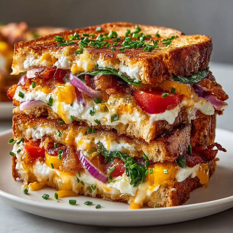 A sandwich with a lot of toppings on it.
