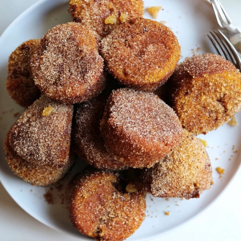 Warm, fluffy pumpkin fritters infused with ginger spice, ideal for cozy autumn gatherings.