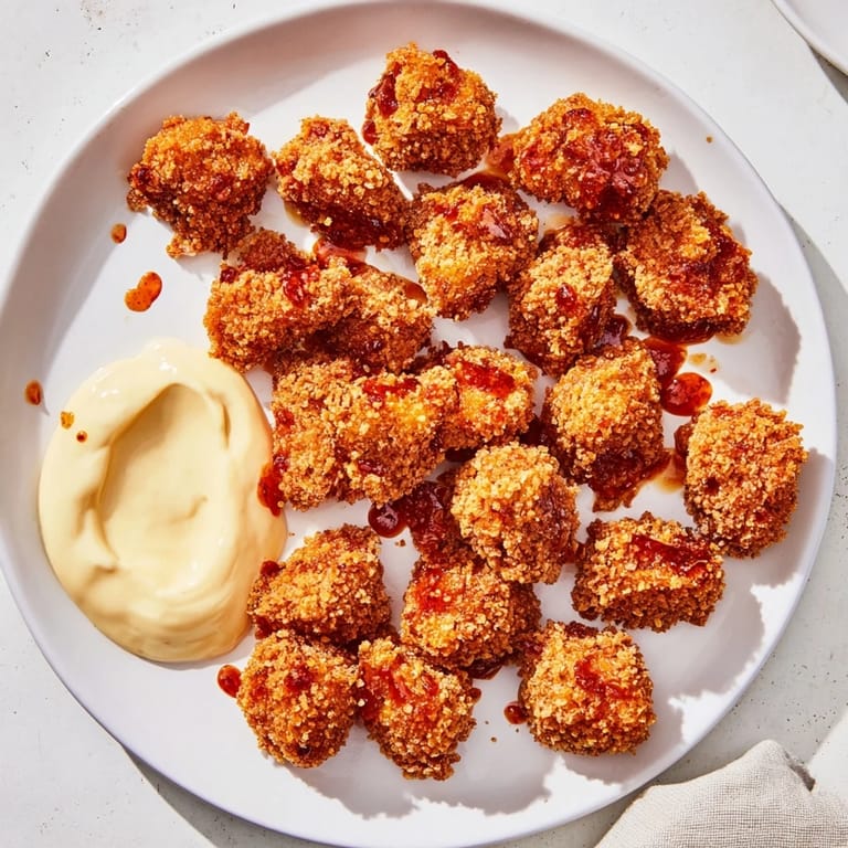 Tender, crispy Bang Bang Chicken Bites are perfectly coated and served with creamy sweet chili mayo.