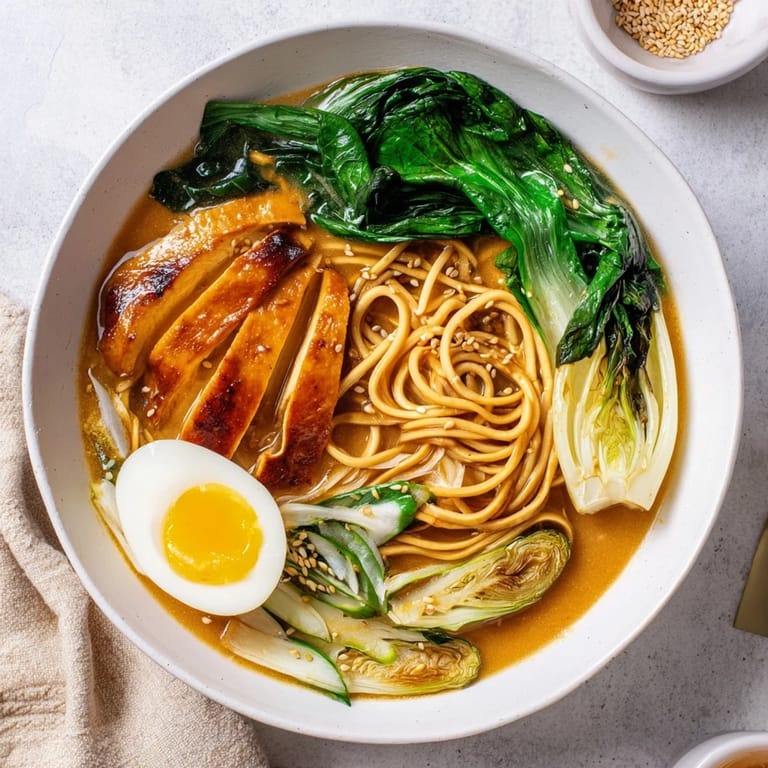 Picture this: tender turkey and crunchy sprouts in flavorful Fusion Turkey Ramen ready to eat.