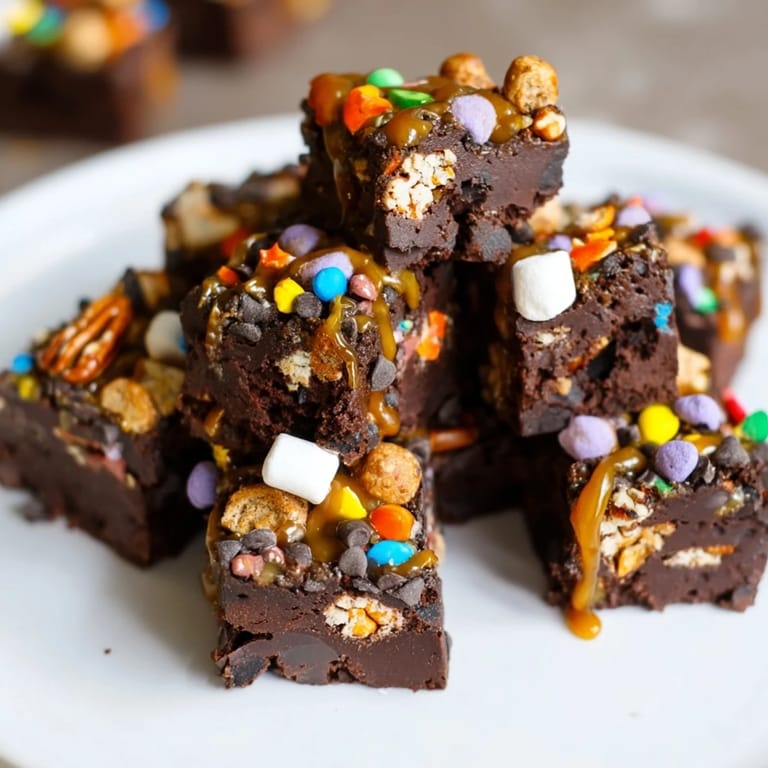 Homemade Chaos Chocolate Cake Bites, a delightful mix of textures and flavors, ready to eat.