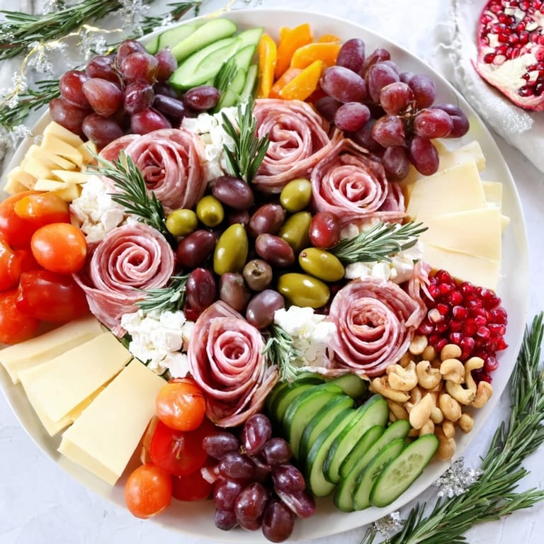 Explore this gorgeous Quick Christmas Charcuterie Wreath Board; a holiday appetizer featuring crackers, cheese, and cured meats.