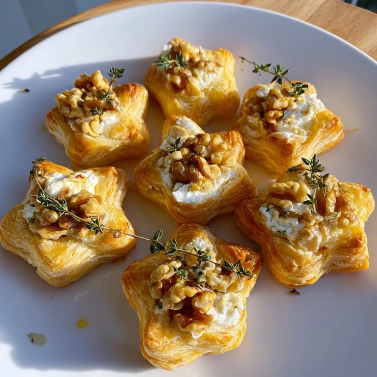 Smoked salmon atop blinis, with edible silver stars, showcasing delicious Starry Night New Years Appetizers perfect for a party.