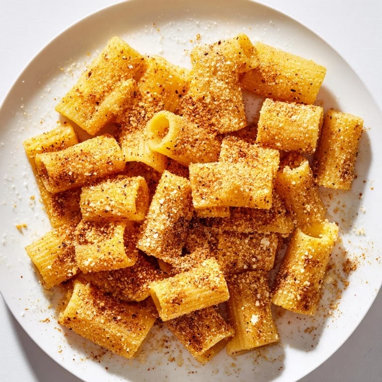 Imagine the delightful, toasted texture of these air-fried Parmesan Pasta Chips, ready for enjoying.