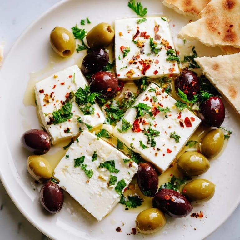 This gorgeous Turkish Olives & Cheese Board awaits, offering a delicious array of flavors and textures.