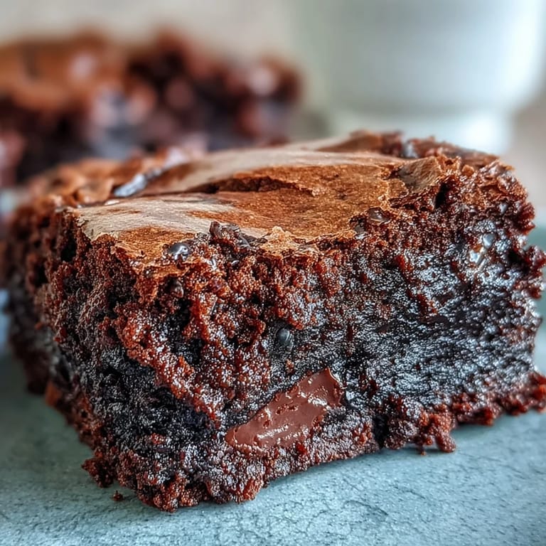 A close-up of Black Sesame Brownie batter in a pan highlights the deep cocoa and toasted sesame aroma.