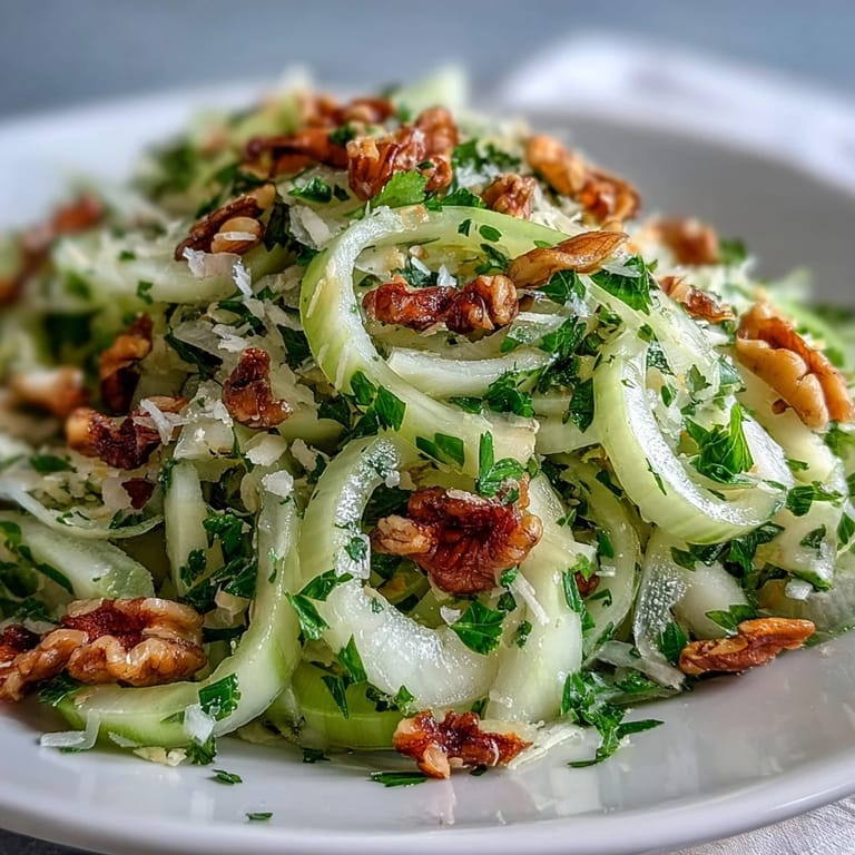 Light and crisp celery salad with lemon zest and Parmesan, perfect as a vegetarian side dish or starter.