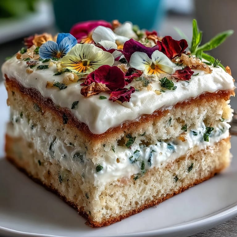 Beautifully layered sponge cake with lemon curd and edible flowers, perfect for spring celebrations.