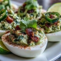 Guacamole Stuffed Deviled Eggs